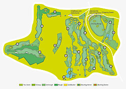 Lageplan des Golfclubs am Nationalpark Bayr. Wald